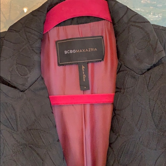 💕x2HP💕BCBGMaxAzria black printed blazer - Picture 8 of 16